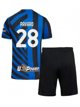 Inter Milan Benjamin Pavard #28 Dječji Domaci Dres kompleti 2024-25 Kratak Rukavima (+ kratke hlače)